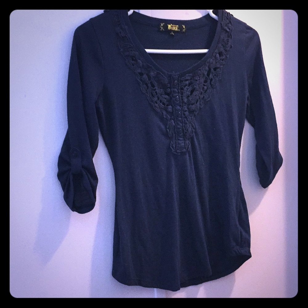 Small navy shirt